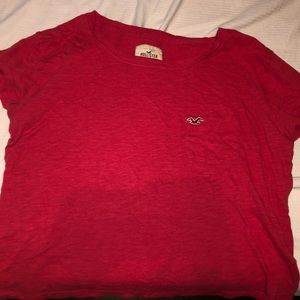 red hollister top
